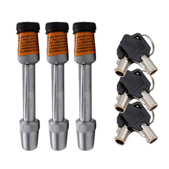 Blue Ox bright orange BX88101 front view showing all three locks for easy inspection