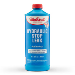 BlueDevil Products bottle front view showing quart size and clear labeling for fast identification