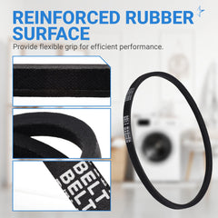BlueStars belt looped on washer pulley demonstrating proper fit and tension