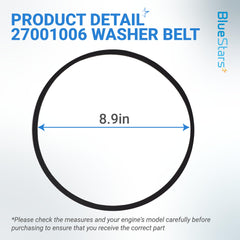 BlueStars close-up of belt ribbed surface for enhanced grip and durability