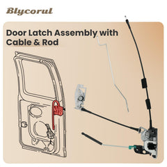 Blycorul latch close-up showing steel finish and corrosion-resistant texture