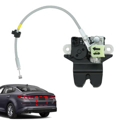 Blycorul front view of trunk latch actuator showing mounting points and fit benefit