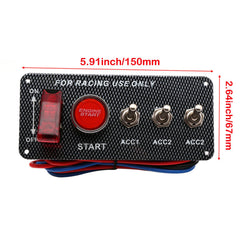 BLLYOGU toggle switches top view displaying labeled ACC and ignition control