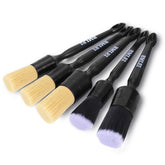 BMLEI front view of five-piece brush set showing handles and bristles, cleans tight areas
