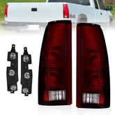 Boine front view of red-smoke taillight assembly showing clean fit and finish