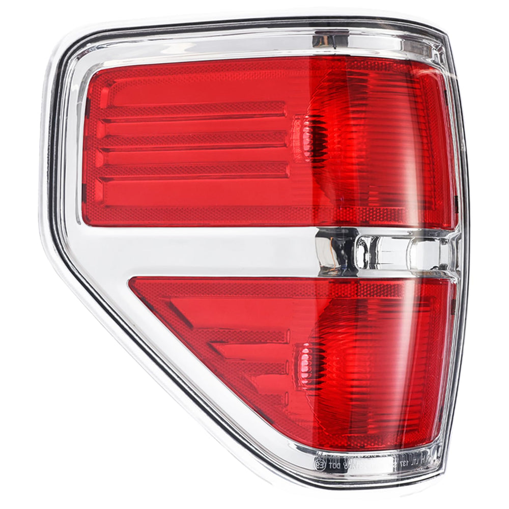 Boine left tail light housing front view showing clean chrome finish and OEM fit