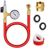 Boltigen front view showing hose and gauge, ensuring accurate winterizing