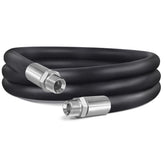 Boltigen front view hose assembly showing connectors and full length, durable transfer solution