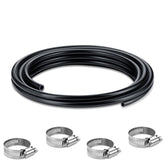 Boltigen front view of 5ft transmission cooler hose showing full length and finish