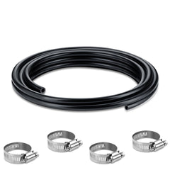 Boltigen front view of 5ft transmission cooler hose showing full length and finish