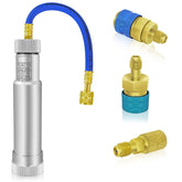 Boltigen injector front view showing fittings and body, clear identification and durable build