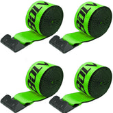 Bolvixor 4-pack winch straps front view showing size and pack benefit