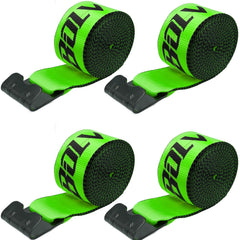 Bolvixor 4-pack winch straps front view showing size and pack benefit
