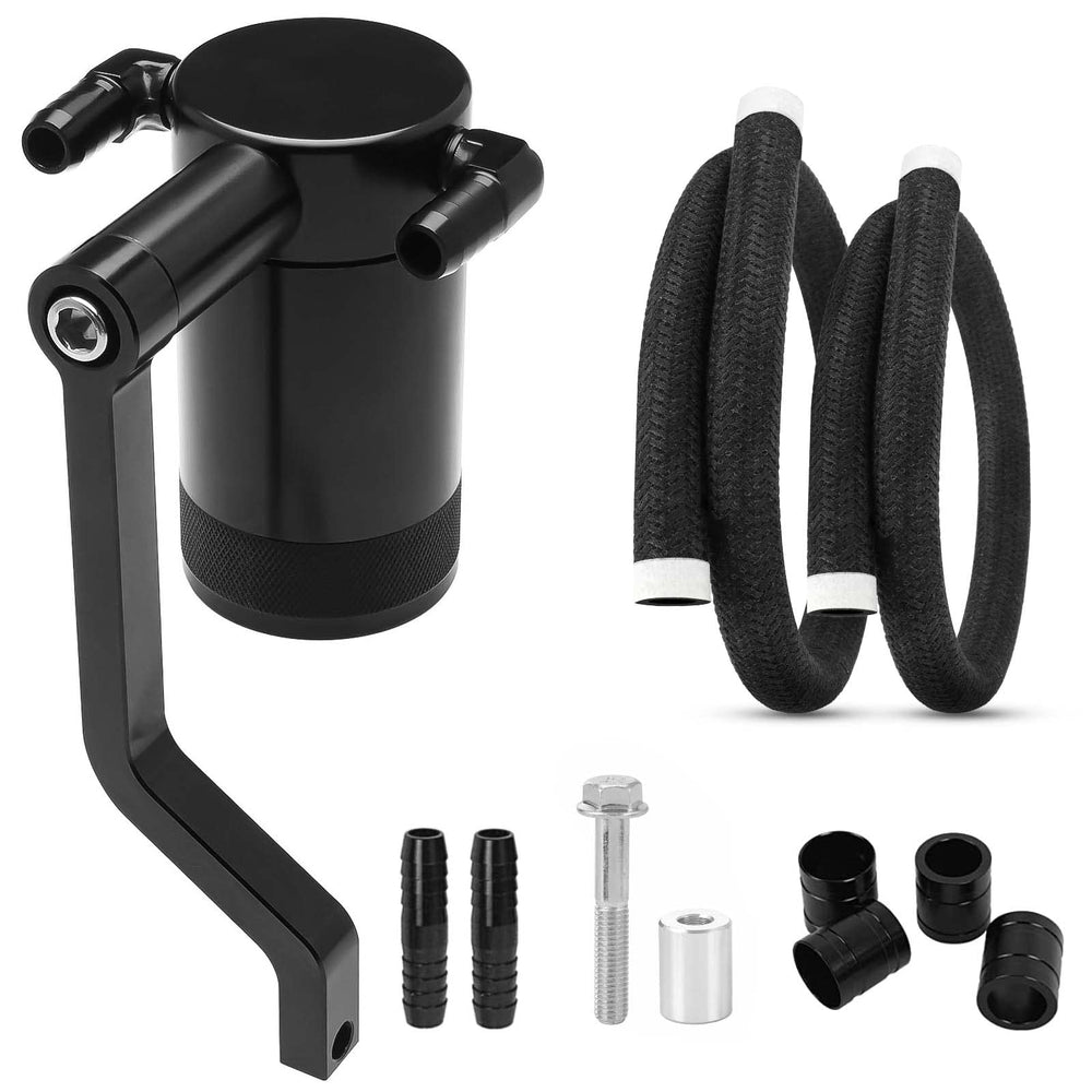 BOMLING front view billet catch can showing compact design and durable finish