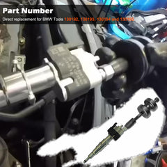 Bonbo calibration sleeves and adapter shown aligned to protect injectors during removal