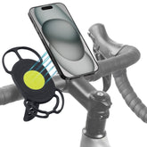 Bone Bike Tie 4 front-mounted on handlebar showing compact secure fit