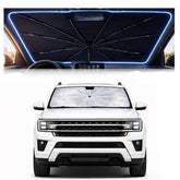 BONULI front view showing custom fit for Ford Expedition and full windshield coverage