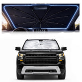 BONULI front view open on windshield demonstrating full coverage benefit