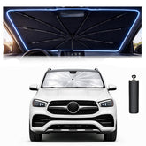 BONULI front packaging displayed on a GLE windshield showing custom fit benefit