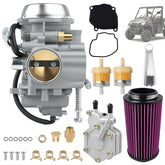Bopowo carburetor front assembly showing mounting points and choke benefits