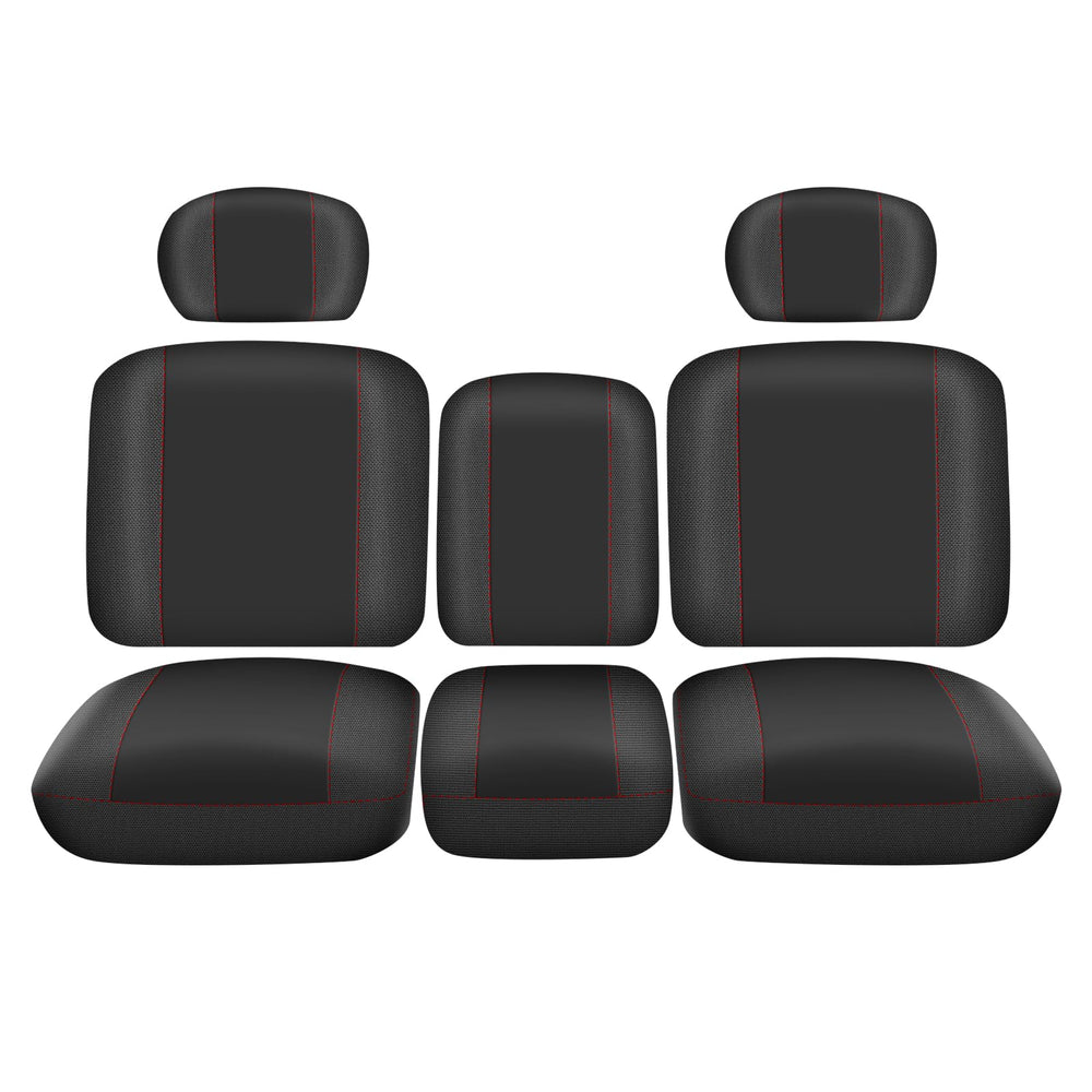 BORDAN front seat cover shown on split bench providing durable seat protection