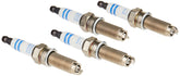 Bosch 9619 pack front showing four spark plugs and clear packaging benefit quick identification