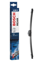 Bosch A281H front packaging showing single 11-inch blade and branding, easy replacement benefit