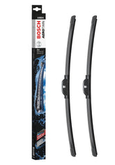 BOSCH AeroTwin front packaging showing set of two blades and branding for confidence