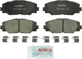 Bosch BC1211 front pads packed with hardware showing easy installation benefit