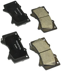 Close-up of Bosch ceramic friction surface highlighting low-dust braking benefit