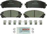 Bosch BC1324 front packaging showing complete pad set and hardware, Bosch quality visible