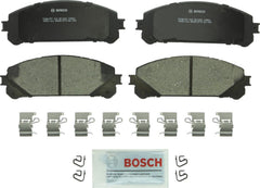 Bosch BC1324 front packaging showing complete pad set and hardware, Bosch quality visible