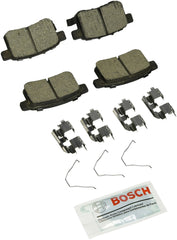 Bosch BC1451 rear pad set front packaging showing fitment details and ready-to-install benefit