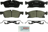 Bosch BC1455 front packaging showing complete pad kit and included hardware for easy install