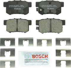 Bosch BC537 rear pad front view showing fit and ready-to-install benefit