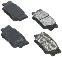 Bosch ceramic pad friction close-up showing texture and wear resistance