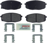 Bosch front brake pad set packaging showing brand and ready-to-install kit benefiting easy replacement