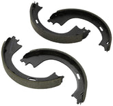 Bosch BS752 front view showing complete rear brake shoe set and fitment benefit