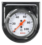 Bosch front view with chrome bezel showing polished finish and easy reading