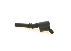 Bosch ignition coil top connector close-up highlighting secure electrical contact