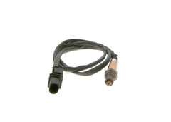 Bosch lambda sensor front view showing plug and wiring for quick replacement