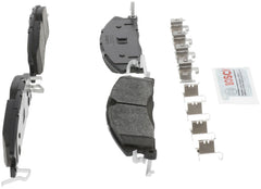 Bosch multilayer rubber-core shim detail demonstrating noise reduction and secure bond