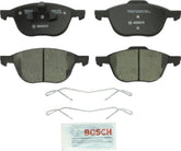 Bosch QuietCast BC1044 front packaging showing included pads and hardware, clear product identification and benefit