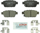 Bosch QuietCast BC1103 front view showing pad faces and ceramic compound for quieter stops
