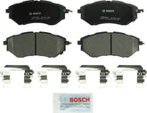 Bosch QuietCast BP1078 front pads packaged, showing ready-to-install convenience