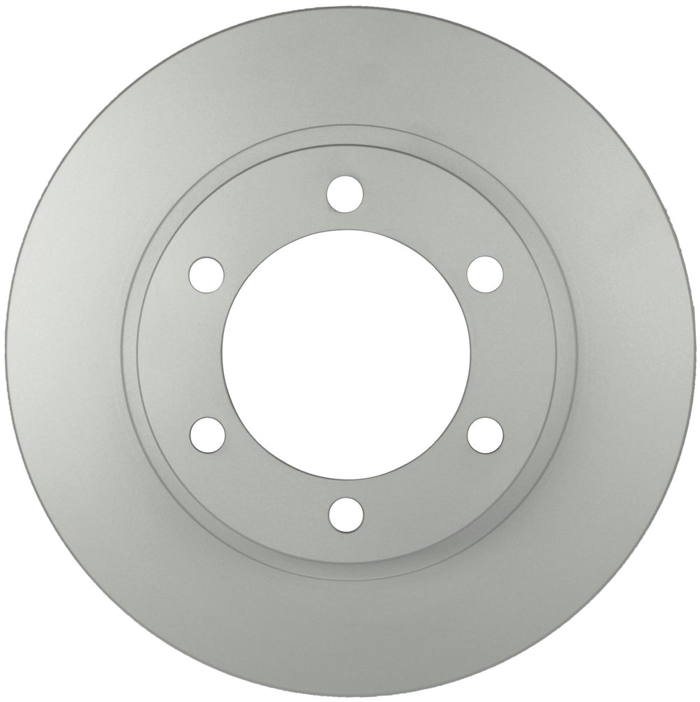 Bosch QuietCast front rotor packaging showing brand and single rotor benefit