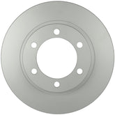 Bosch QuietCast front rotor packaging showing brand and single rotor benefit