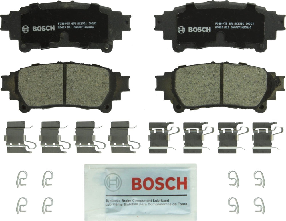 Bosch QuietCast rear packaging front showing product label and model for confident purchase