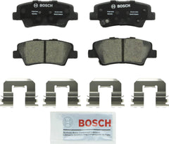 Bosch QuietCast rear pads front view showing pad shape and fit for easy installation