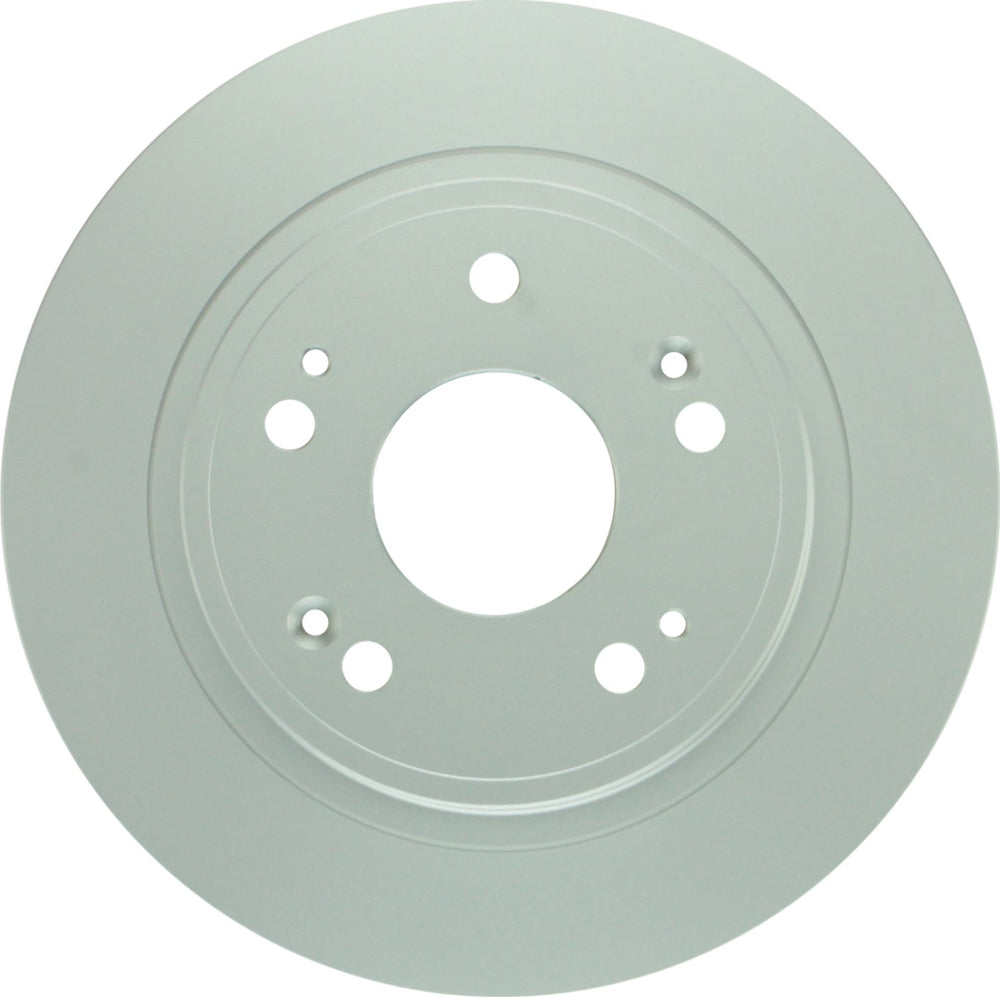 Bosch QuietCast rotor front view showing smooth face and even balance benefit
